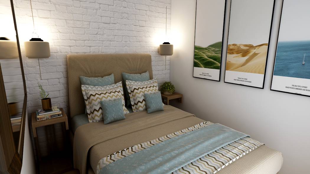 GMJ Interiors In a small bedroom, a full-size bed will give renters more space around the bed. ...