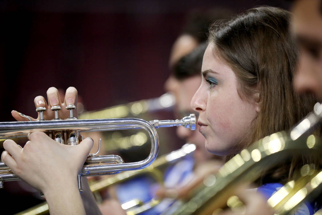The band for the San Diego Toreros at the West Coast Conference championship game against the P ...