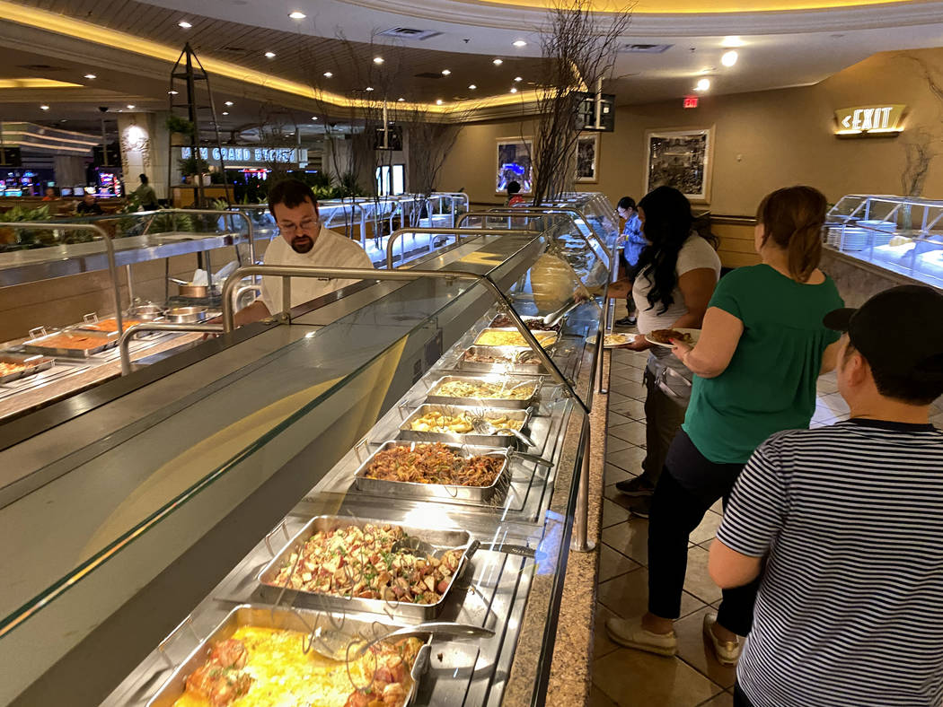 The MGM Grand Buffet Tuesday, March 10, 2020. MGM Resorts International