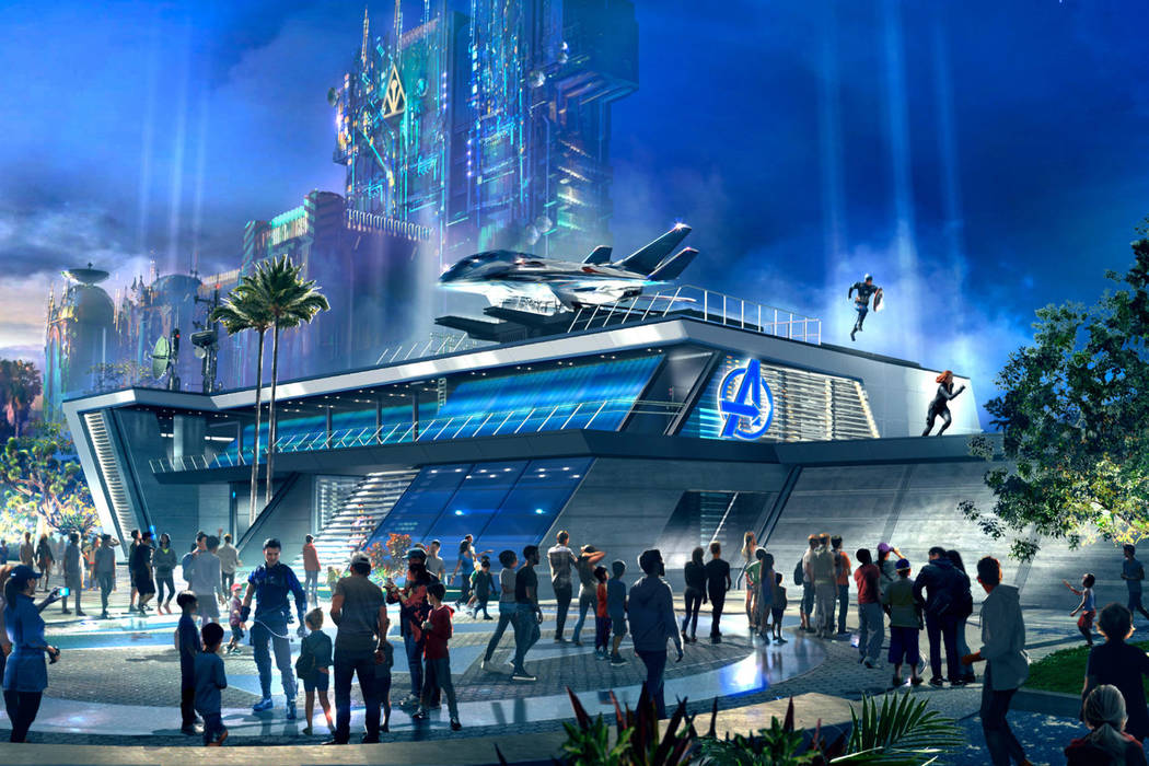 Throughout the day at Avengers Headquarters at Avengers Campus inside Disney California Adventu ...