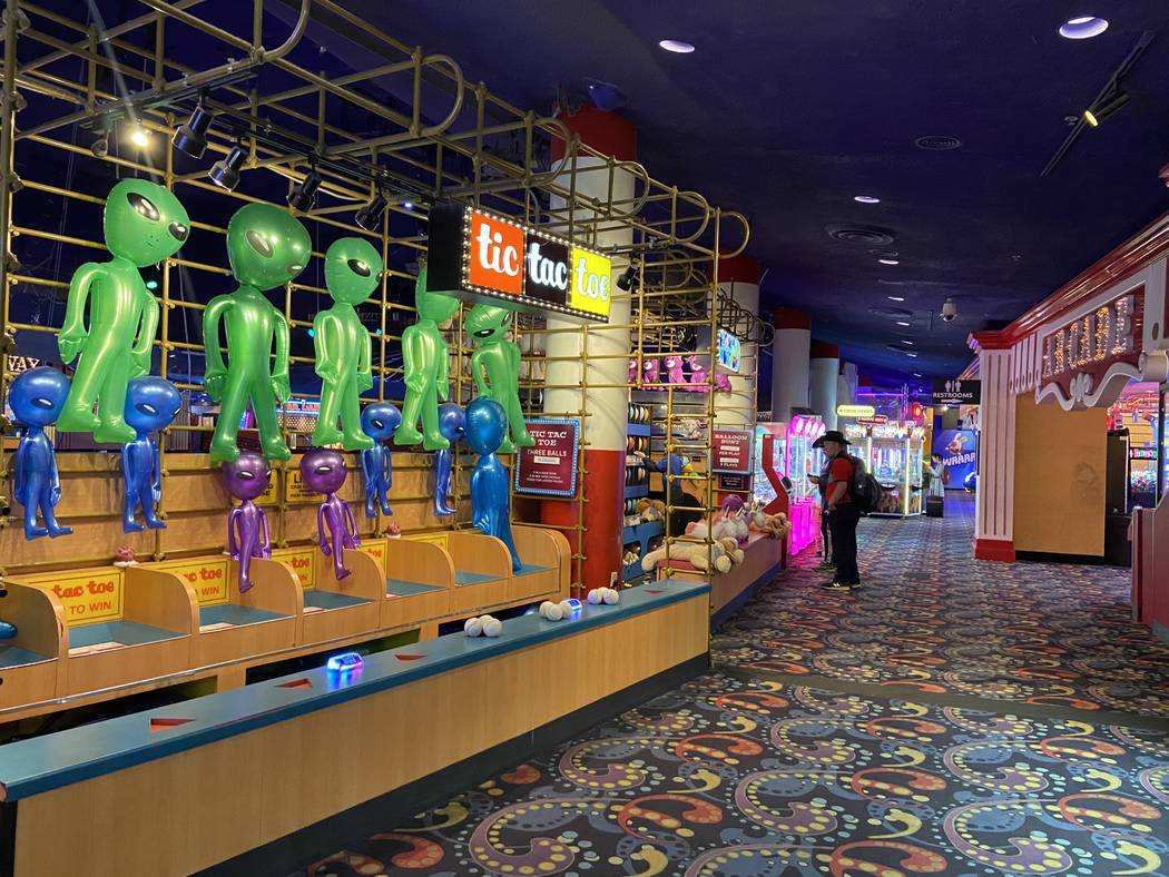 The arcade at Circus Circus pictured on March 12, 2020, in Las Vegas. (Rachel Aston/Las Vegas R ...