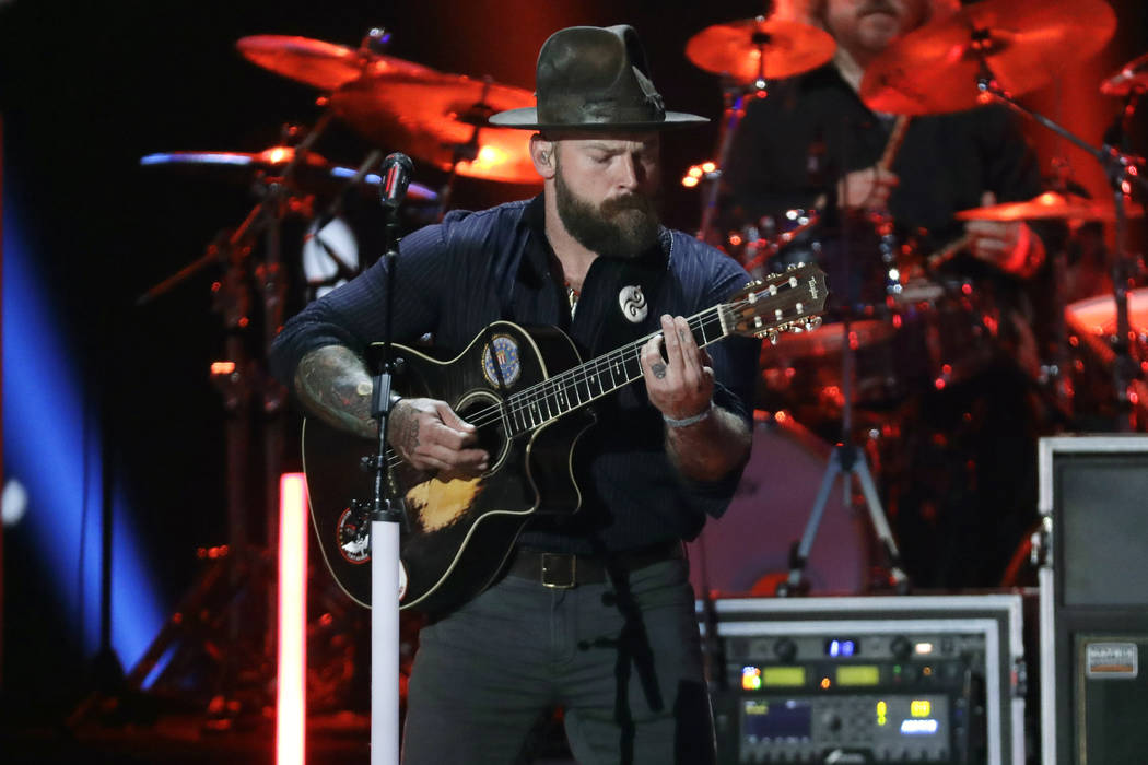 Zac Brown performs at the CMT Music Awards in Nashville, Tenn., June 5, 2019. (Mark Humphrey/ ...
