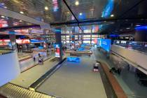 Baggage claim area of McCarran International Airport March 12, 2020. (Mick Akers/Las Vegas Revi ...