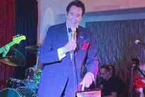 Wayne Newton performs at the Stirling Club at Turnberry Place, Oct. 30, 2019. (John Katsilomete ...