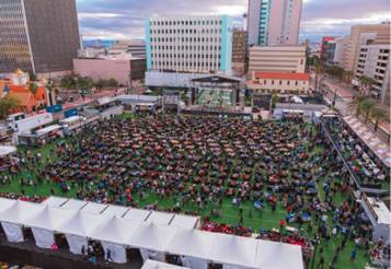 The Downtown Las Vegas Events Center's 2020 Vegas Draft Party will feature stadium-style seatin ...