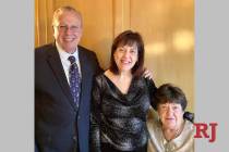 From left, Ron Griebell, daughter Susan Hahnenkratt and wife Sandra Hahnenkratt. (Provided by R ...