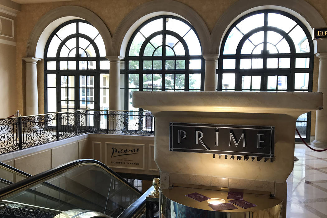 Prime Steakhouse at Bellagio, which will remain open the week of March 16 through March 22, on ...