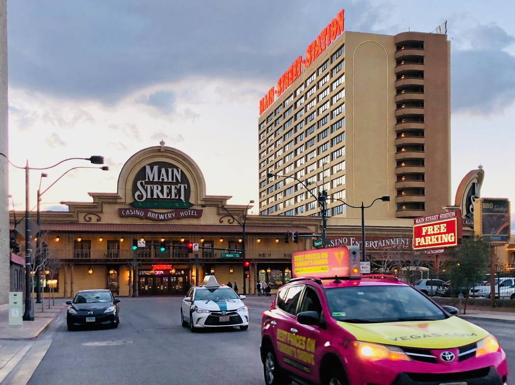 Main Street Station operated by Boyd Gaming Corp. is seen on Saturday, March 14, 2020, in Las V ...