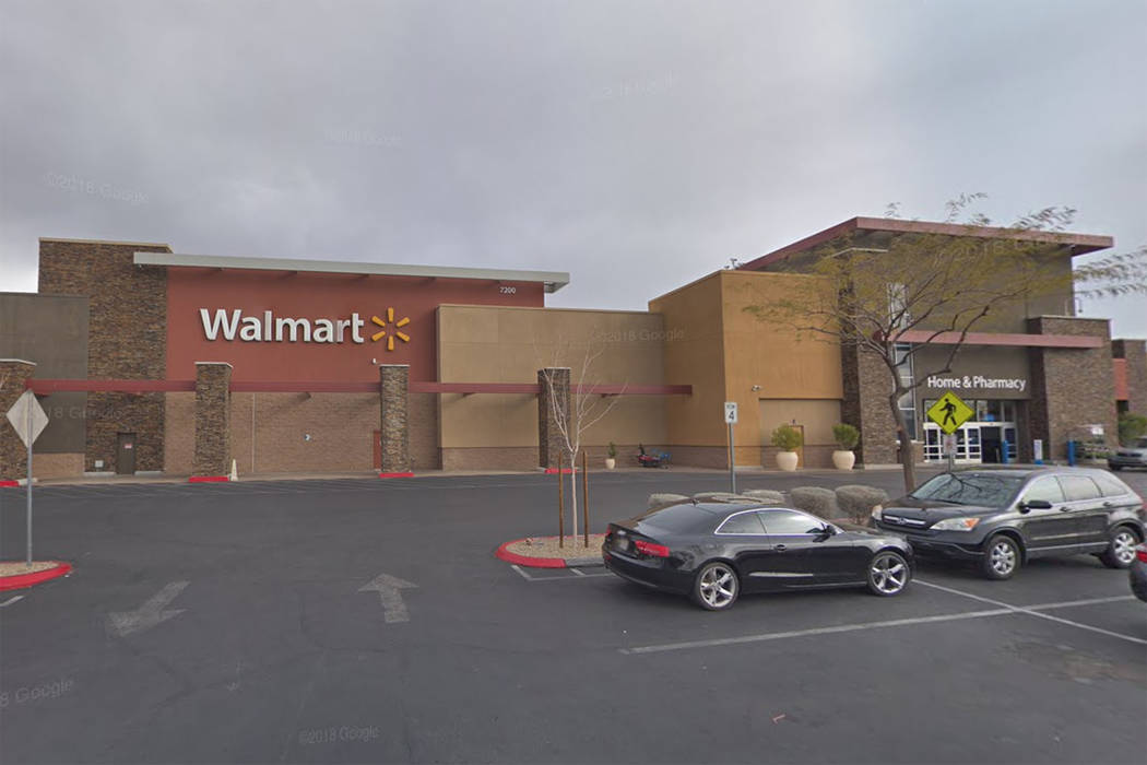 Walmart at 7200 Arroyo Crossing Way in Las Vegas is seen in a screenshot. (Google)