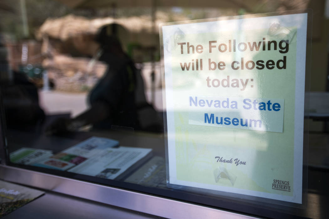 Springs Preserve, citing coronavirus concerns, will close to the public beginning Monday, March ...