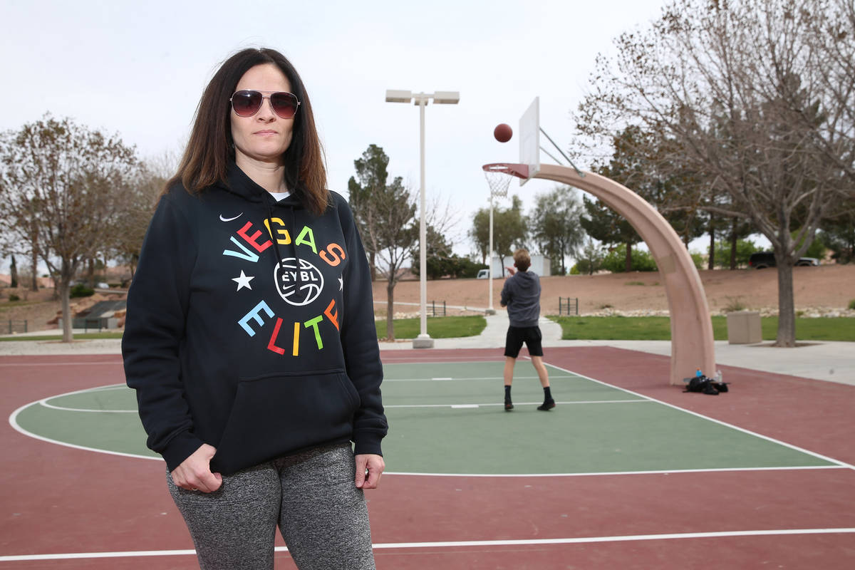 Valerie Brown, communications director and event coordinator for the Vegas Elite youth basketba ...