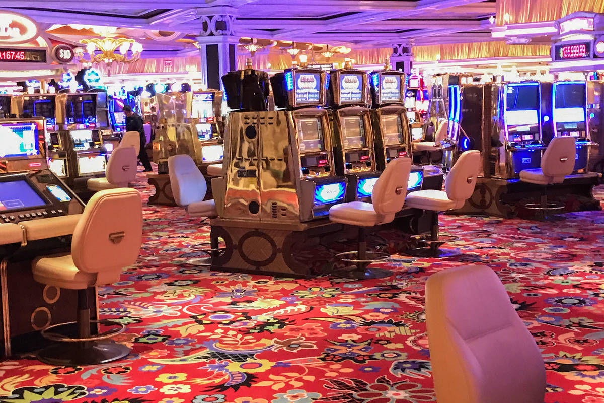 The Wynn, which will cease all operations by 6 p.m., has an empty casino  floor on Tuesday, Marc … | Las Vegas Review-Journal