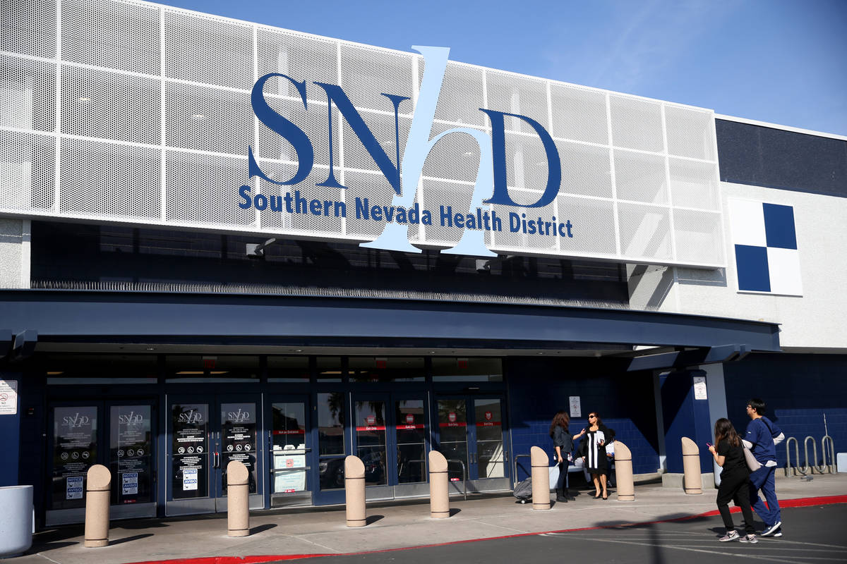 Southern Nevada Health District in Las Vegas Thursday, March 5, 2020. (K.M. Cannon/Las Vegas Re ...