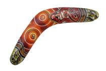 This is a colorful boomerang.