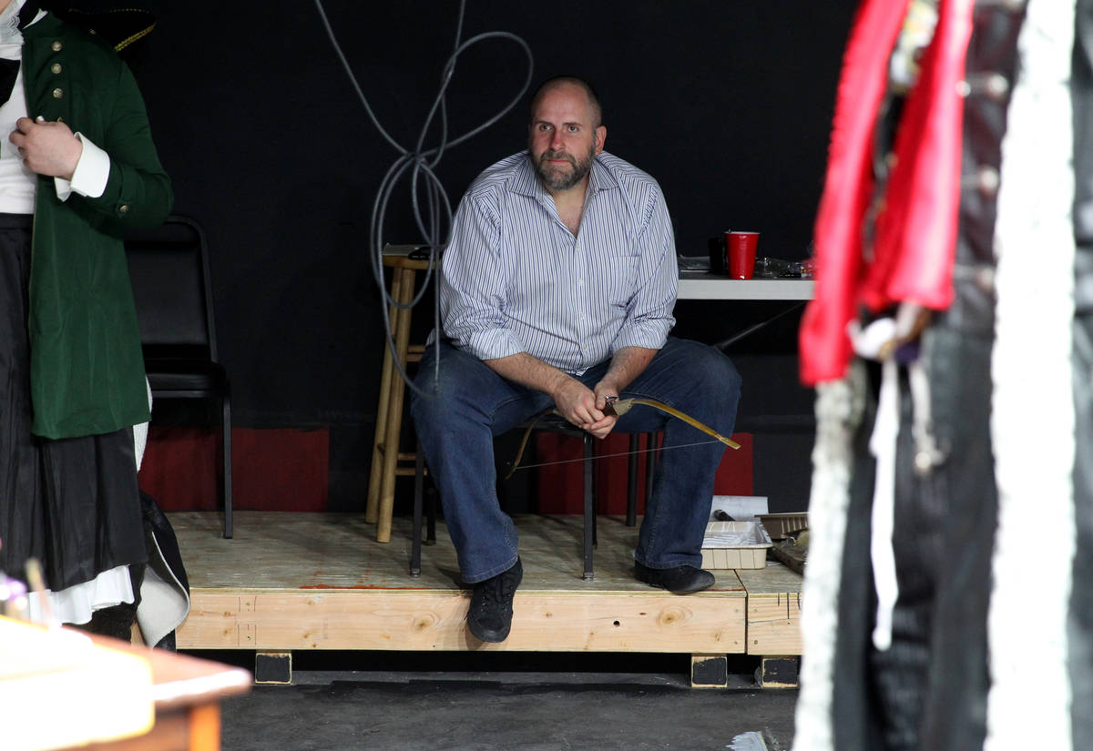 Majestic Repertory Theatre's artistic director Troy Heard during a rehearsal for "Marie An ...