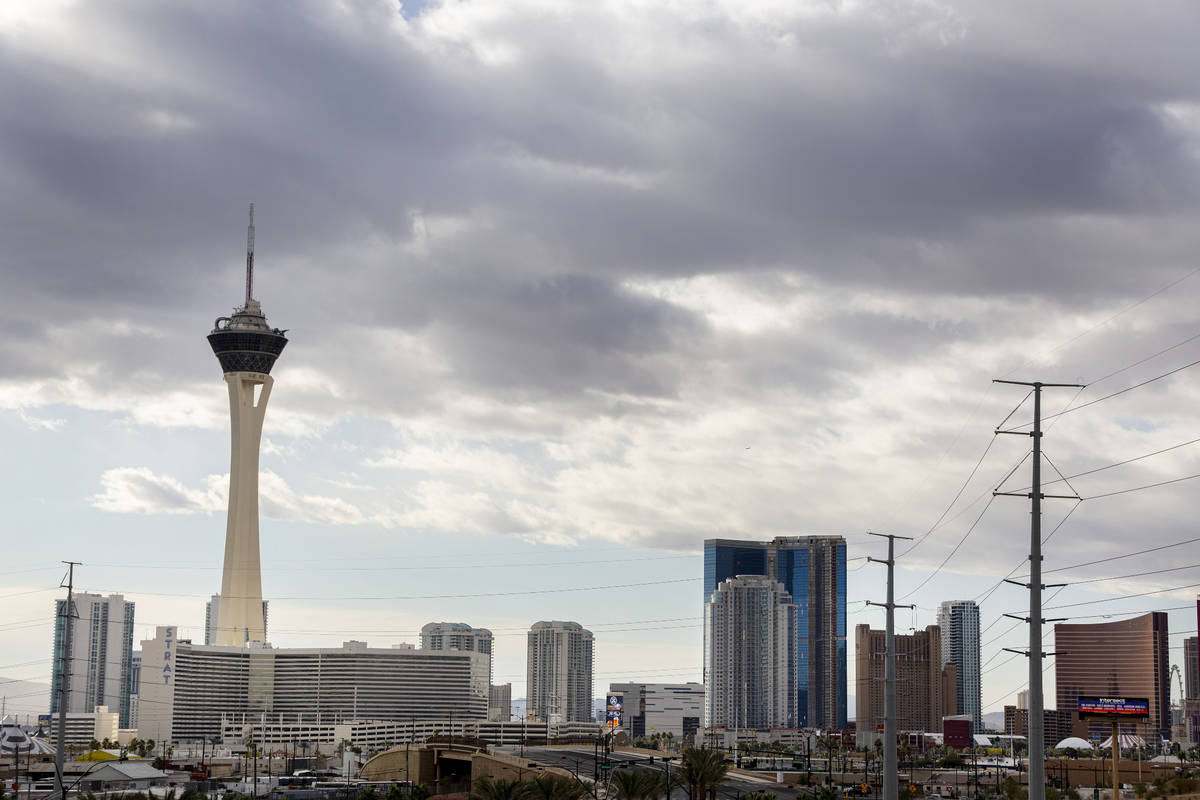 The Las Vegas Valley is unlikely to see any rain from a storm front that is hitting northwest A ...