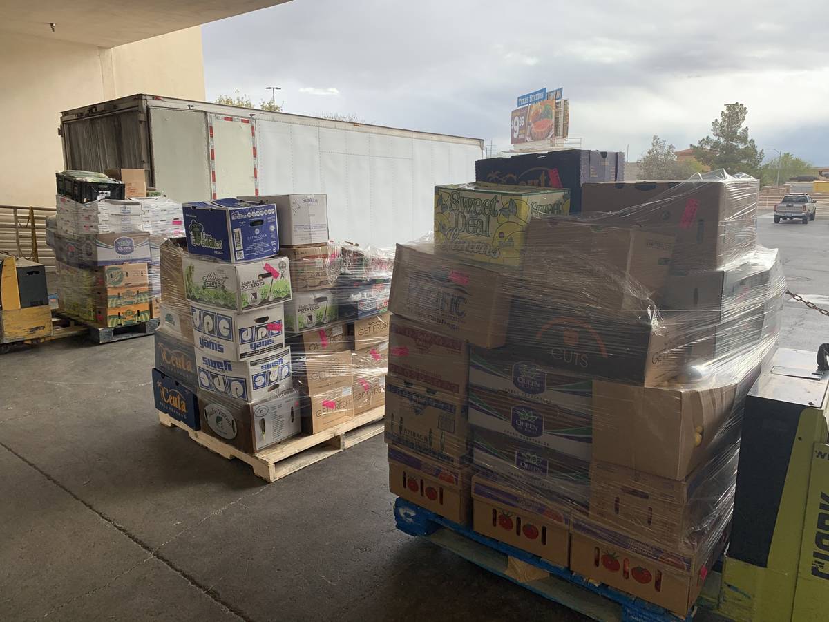 Station Casinos recently donated vegetables, fruit, eggs and other items to local charities. (S ...