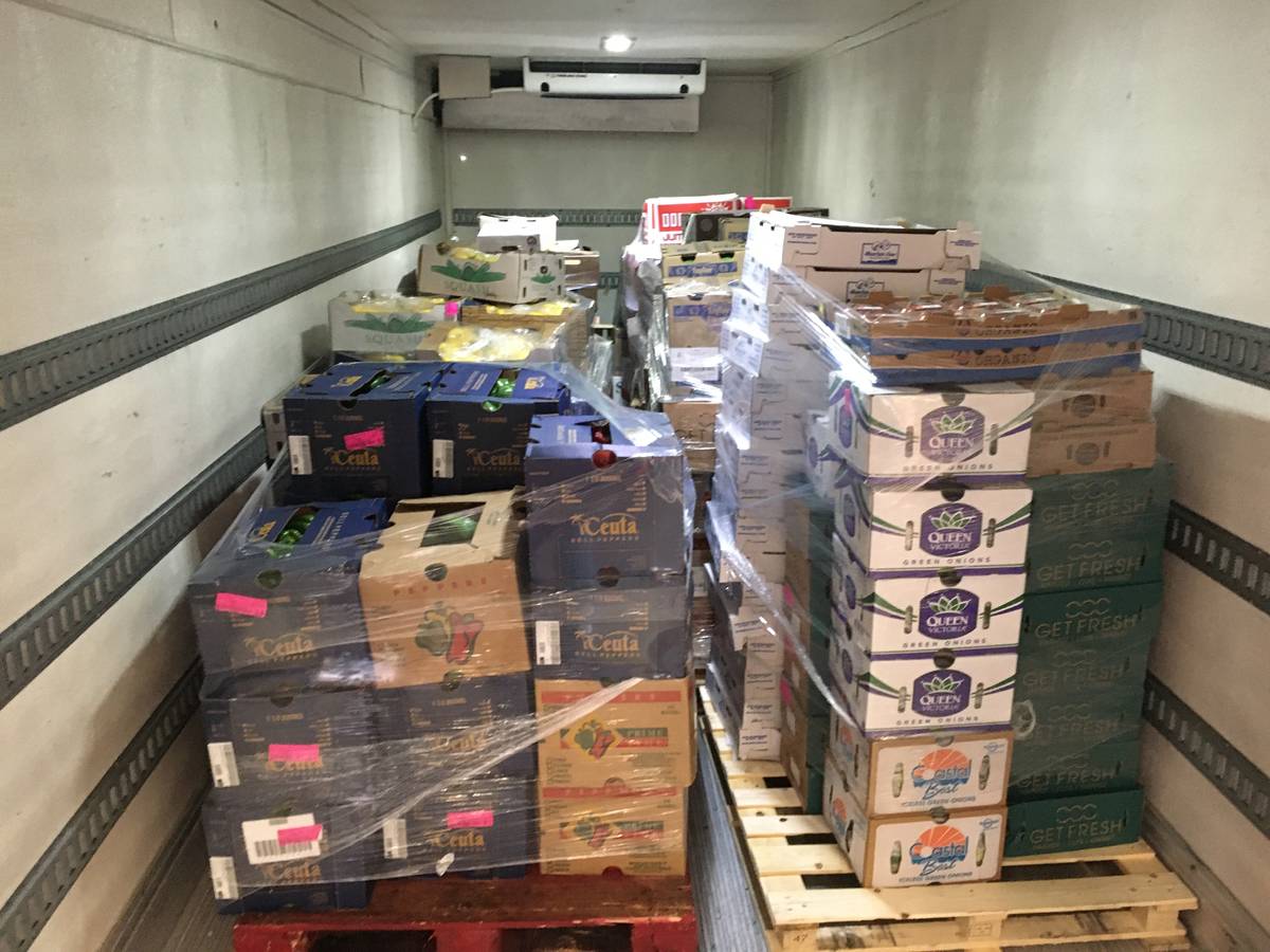 Station Casinos recently donated vegetables, fruit, eggs and other items to local charities. (S ...