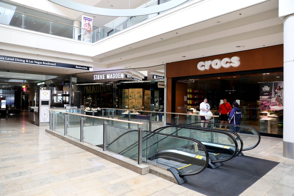 Fashion Show mall in Las Vegas closes down on Wednesday, March 18, 2020. (Elizabeth Page Brumle ...