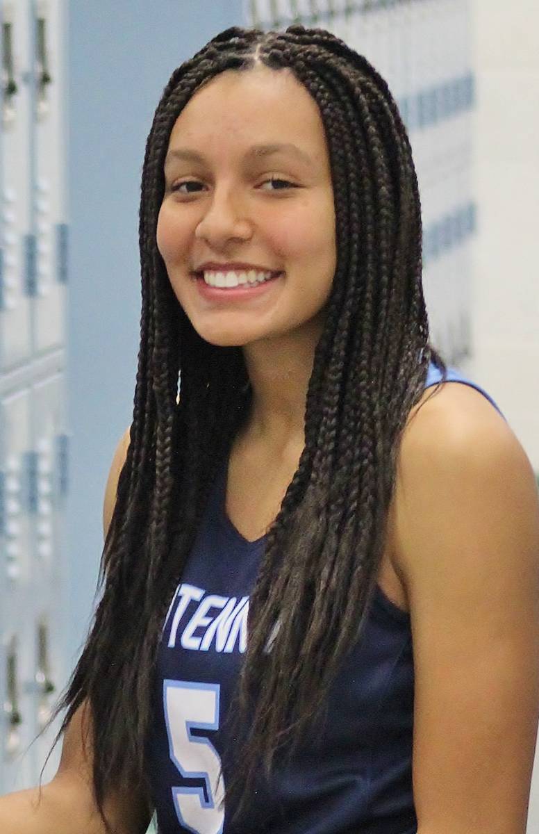 Centennial's Jade Thomas is a member of the Nevada Preps all-state girls basketball team. (Kare ...