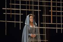 Isabel Leonard as Blanche de la Force in the Metropolitan Opera's performance of Poulenc's "Dia ...