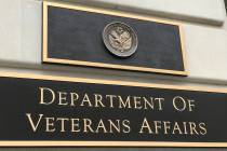 Washington DC/USA Mar 25 2019/Signboard of United States Department of Veterans Affairs(VA).The ...