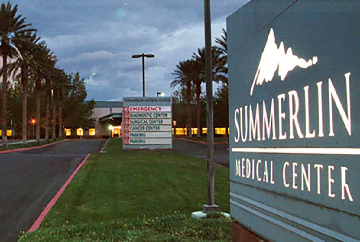 Summerlin Hospital Medical Center (Las Vegas Review-Journal file)