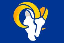This graphic provided by the Los Angeles Rams shows a new stylized Ram head, released by the NF ...