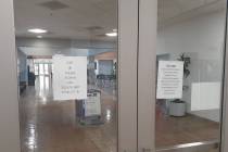 The lobby is closed Monday, March 23, 2020, at the RTC's South Strip Transit Terminal, 6501-653 ...