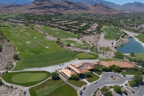 Aerial photo of the clubhouse at Bear's Best Las Vegas golf course on Thursday, June 13, 2019. ...