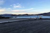 Hemenway Launch Ramp at Lake Mead is nearly vacant as COVID-19 related closures take effect, bu ...