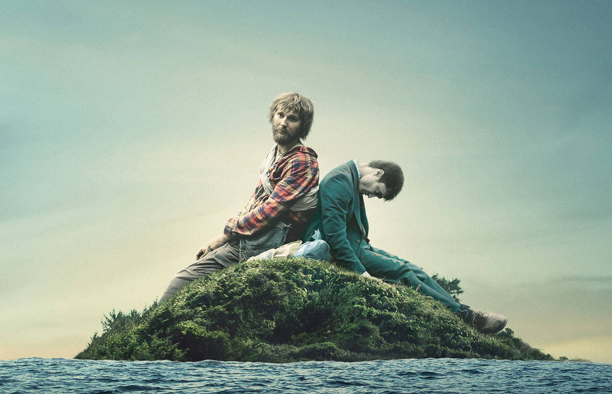 Paul Dano, left, and Daniel Radcliffe star in SWISS ARMY MAN. Photo courtesy of A24.