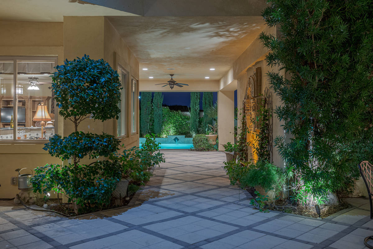 The home has an inner courtyard. (Red Luxury Real Estate)