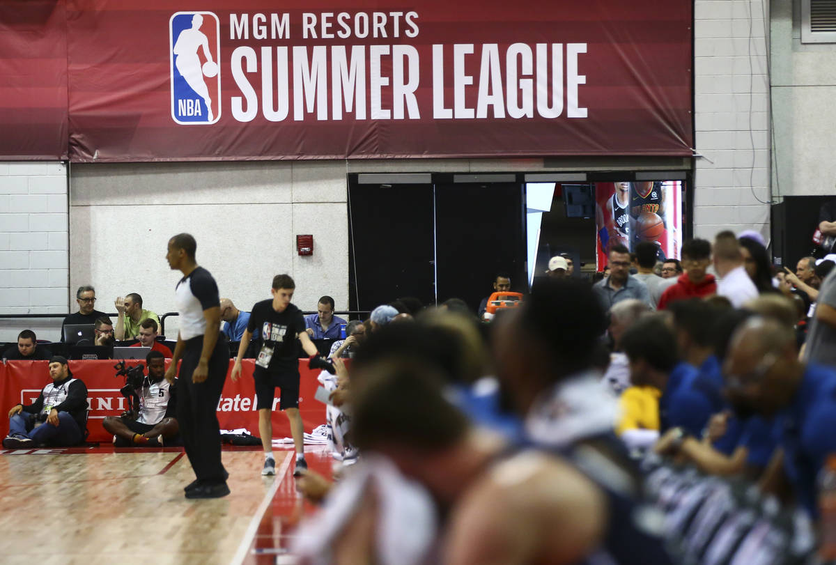 The Vegas Summer League continues in the Cox Pavilion in Las Vegas on Wednesday, July 10, 2019. ...