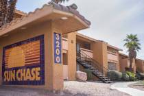 Sun Chase Apartments on Saturday, March 28, 2020, in Las Vegas. (Ellen Schmidt/Las Vegas Review ...