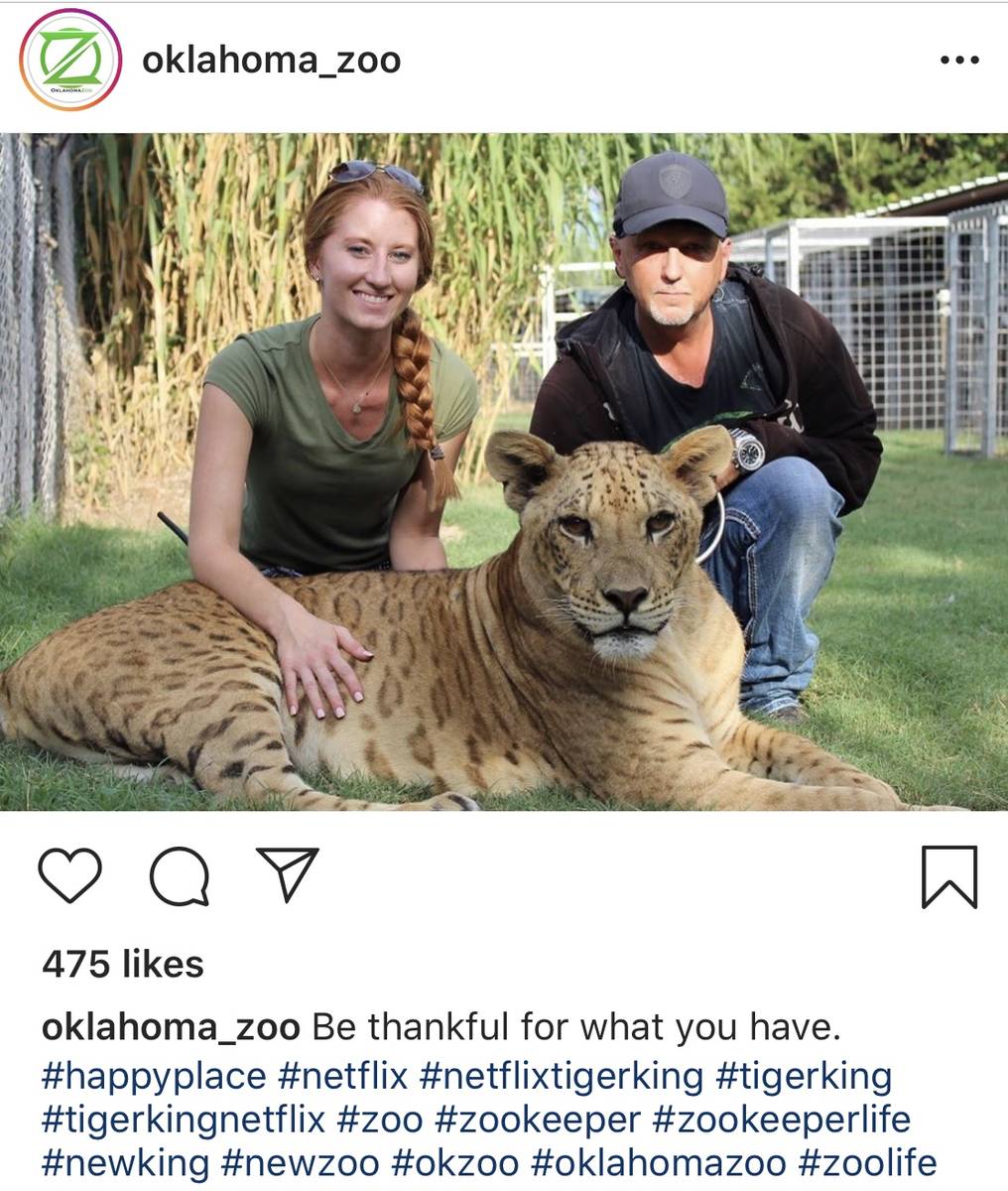 Jeff and Lauren Lowe are shown on the Oklahoma Zoo Instagram page. (@Oklahoma_Zoo)