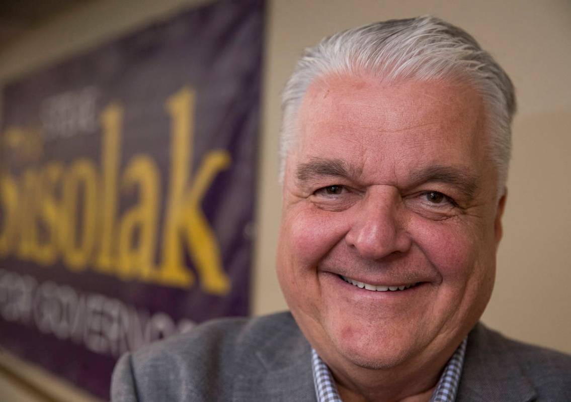 Gov. Steve Sisolak (Richard Brian Las Vegas Review-Journal) @vegasphotograph