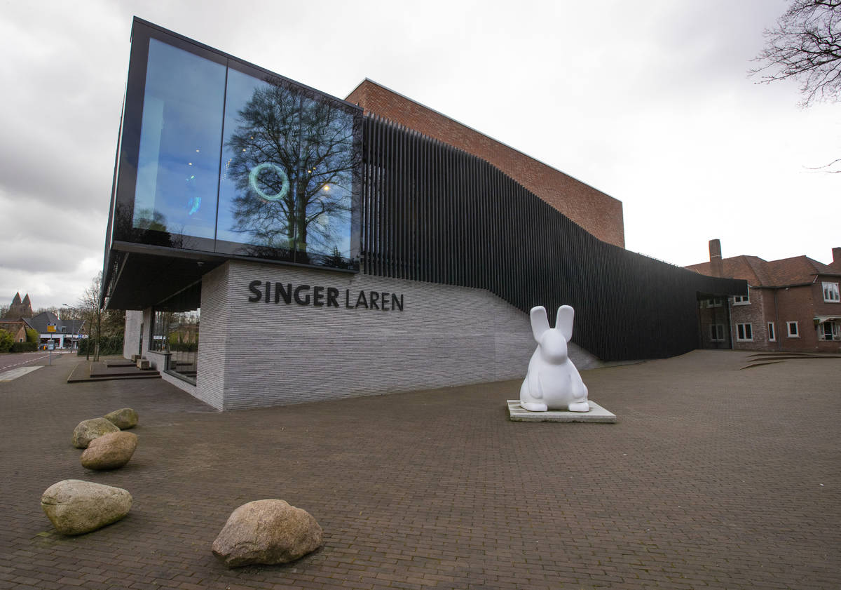 Exterior view of the Singer Museum in Laren, Netherlands, Monday March 30, 2020. Police are inv ...