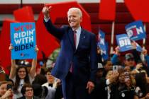 In this March 9, 2020, file photo Democratic presidential candidate former Vice President Joe B ...