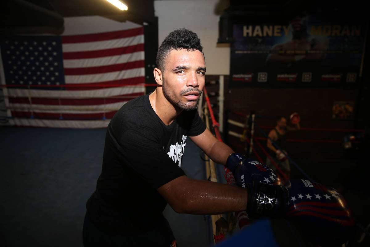 Rahim Gonzales poses for a portrait at City Boxing Club in Las Vegas, Friday, Feb. 28, 2020. Go ...