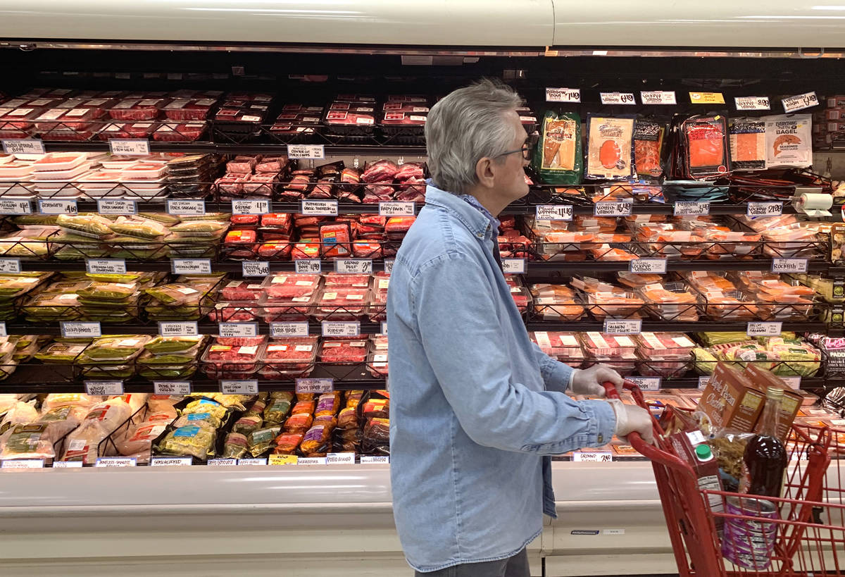 Multiple meat options are seen stocked at the Trader Joe's located in the Green Valley Plaza &a ...