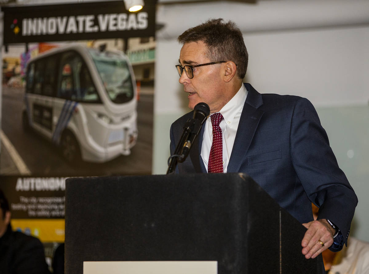 City of Las Vegas Manager Scott Adams in a Wednesday, Sept. 25, 2019, file photo. (L.E. Baskow/ ...