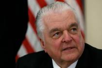 Gov. Steve Sisolak. (Cathleen Allison/Las Vegas Review-Journal)