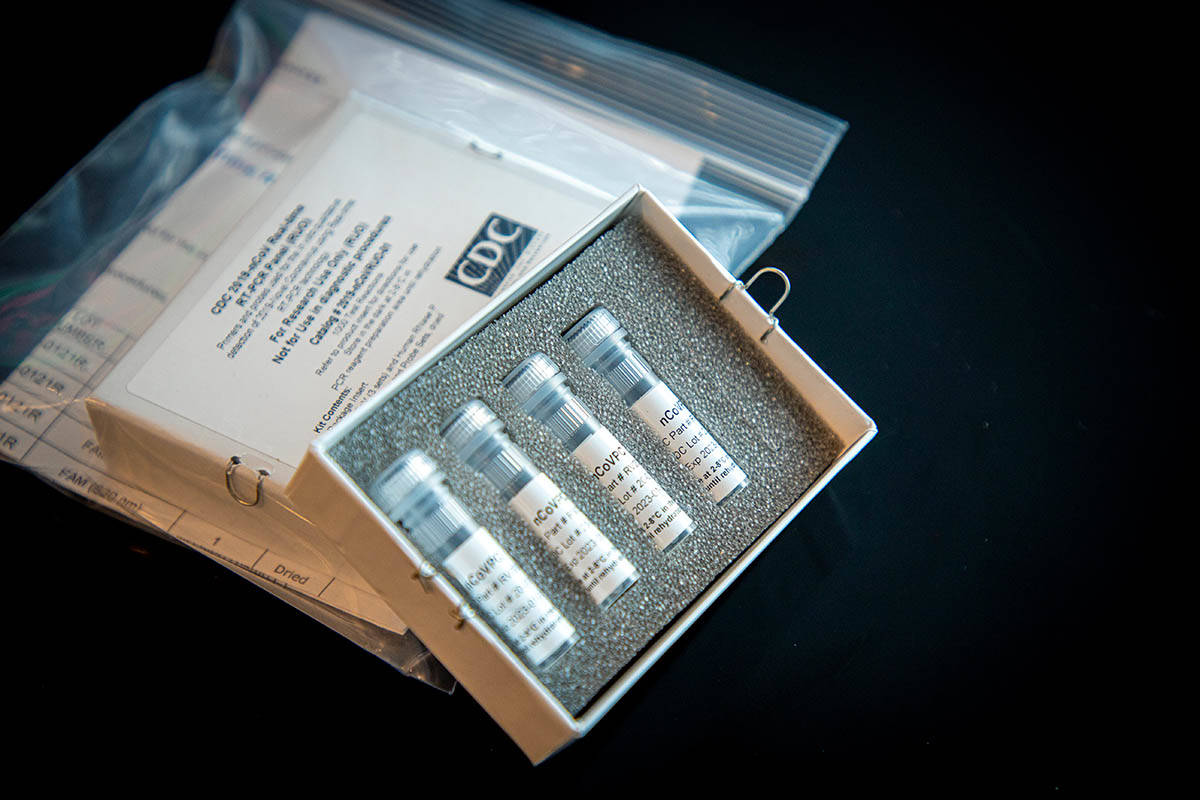 This is a picture of CDC’s laboratory test kit for severe acute respiratory syndrome coronavi ...