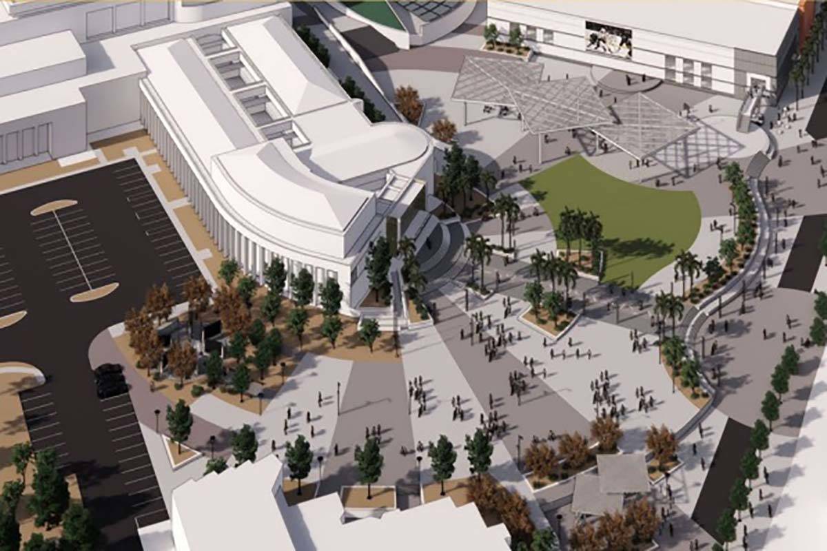 A rendering of the events plaza improvements. (City of Henderson)