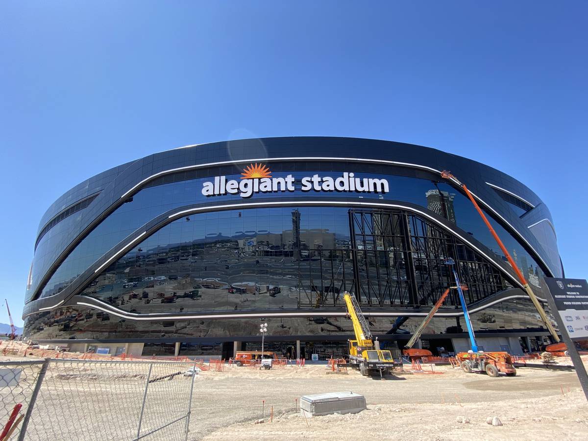 Work Continues On Allegiant Stadium On Saturday April 4 2020 Mick