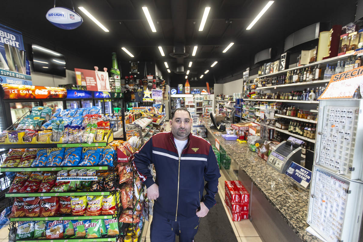 Operations manager Kevork Nersessian at Liquor Emporium on Tuesday, April 7, 2020, in Las Vegas ...