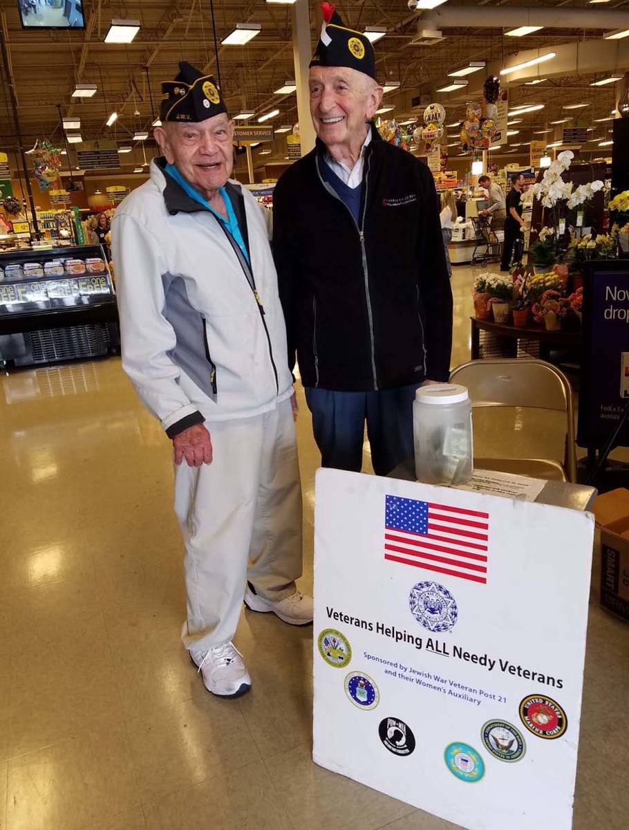 A photo of WWII Army veteran Edward Turken during a fundraiser for homeless veterans in 2019. ...