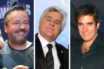 MGM resorts headliners such as Terry Fator, from left, Jay Leno and David Copperfield have help ...