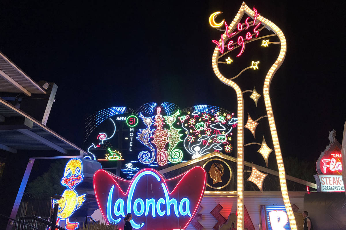 Tim Burton display at the Neon Museum virtual tour — VIDEO Las Vegas